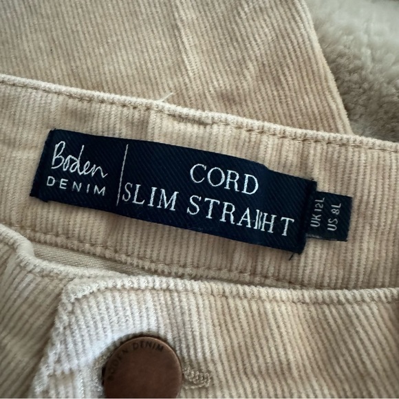 Boden Slim Straight Corduroy Pants - Picture 4 of 7